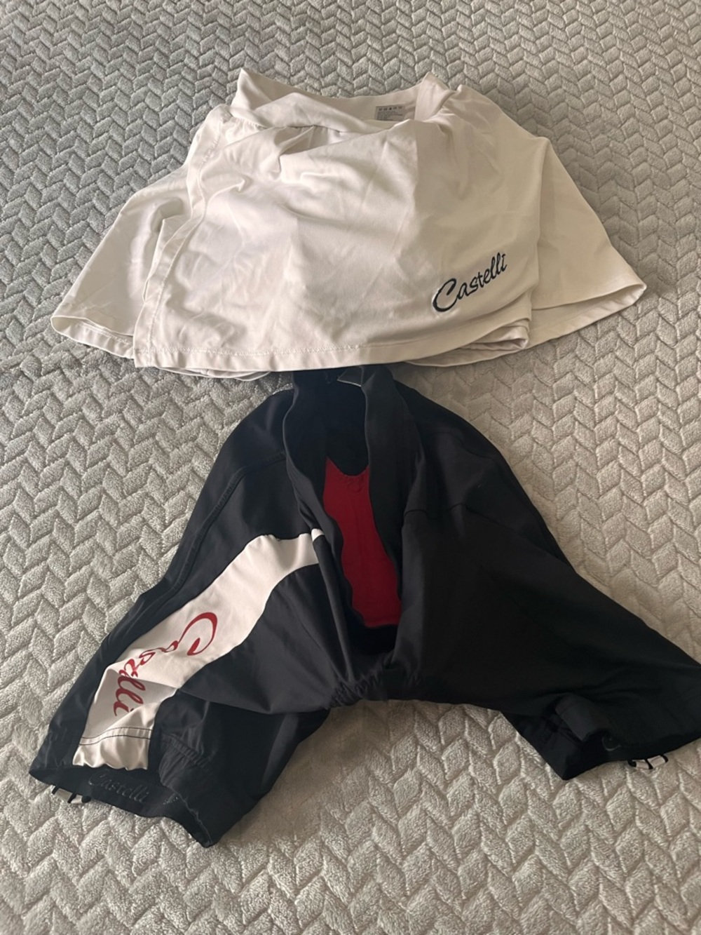 Castelli Women’s Black Bike Shorts with White Accents